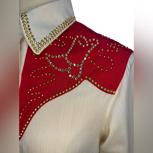 Kippy’s Coronado Swarovski Crystal Embroidered Western Style Riding Shirt - Picture 7 of 11